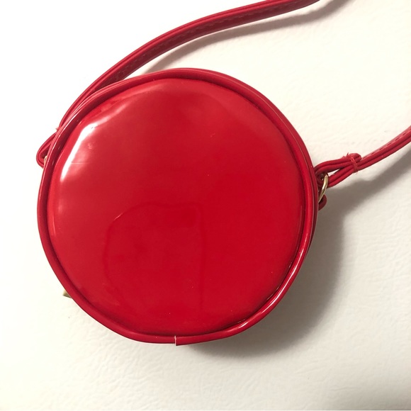 Marc Jacobs Mini Red Patent Leather Circle Purse Bag 4" Holidays Christmas - Picture 2 of 7